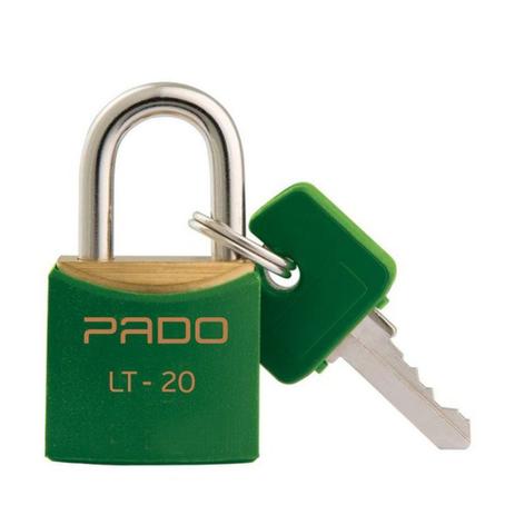 Cadeado de latão 20 mm verde (Verde) - Pado é boa?