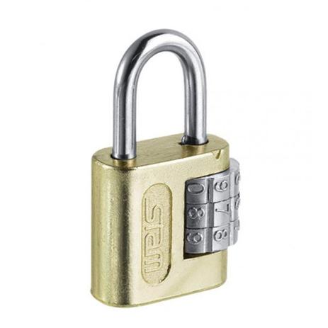 Cadeado de Latão com Segredo 25mm Stam Dourado Menor preço em Cadeado de Latão com Segredo 25mm Stam Dourado