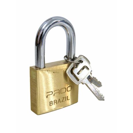 Cadeado de Latão Pado LT-45mm Cód.00018 Menor preço em Cadeado de Latão Pado LT-45mm Cód.00018