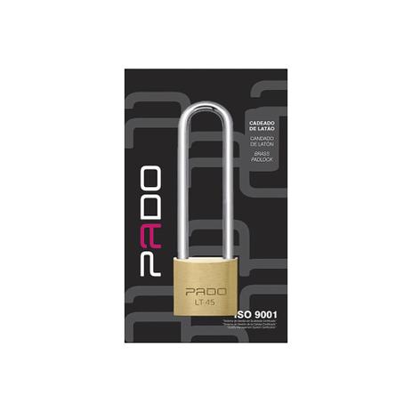 Cadeado em Latão Haste Longa 45mm - Pado Menor preço em Cadeado em Latão Haste Longa 45mm - Pado