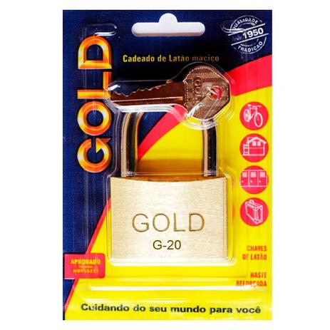 Cadeado Gold G-20mm Latão SM - Hugo boss Menor preço em Cadeado Gold G-20mm Latão SM - Hugo boss