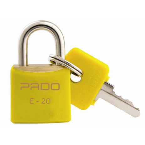 Cadeado Latão 20mm Cores SM E-20 Amarelo Pado Menor preço em Cadeado Latão 20mm Cores SM E-20 Amarelo Pado