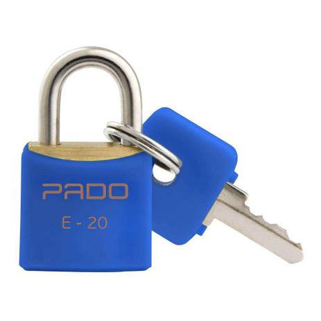 Cadeado Latão 20mm Cores SM E-20 Azul Pado Menor preço em Cadeado Latão 20mm Cores SM E-20 Azul Pado