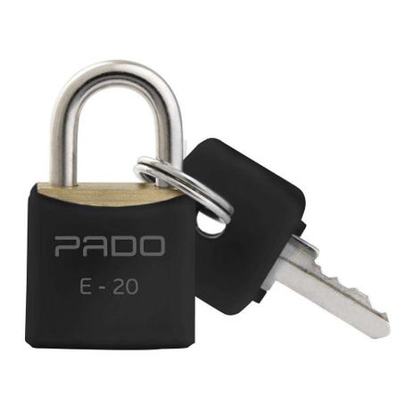 Cadeado Latão 20mm Cores SM E-20 Preto Pado Menor preço em Cadeado Latão 20mm Cores SM E-20 Preto Pado
