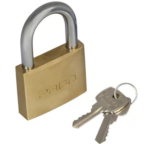 Cadeado latão LT-25mm Pado Menor preço em Cadeado latão LT-25mm Pado