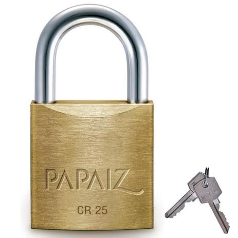 Cadeado Linha Clássica Standard Latão CR 25 PAPAIZ Menor preço em Cadeado Linha Clássica Standard Latão CR 25 PAPAIZ