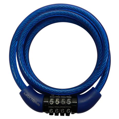 Cadeado Max Trava para Bicicleta com Segredo 6mmx1m MXTRA0012 Preto Menor preço em Cadeado Max Trava para Bicicleta com Segredo 6mmx1m MXTRA0012 Preto