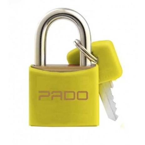 Cadeado Pado 35mm Color Amarelo - Pado s/a. Menor preço em Cadeado Pado 35mm Color Amarelo - Pado s/a.