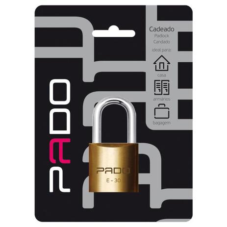 Cadeado SM E-30mm 51000028 - Pado Menor preço em Cadeado SM E-30mm 51000028 - Pado