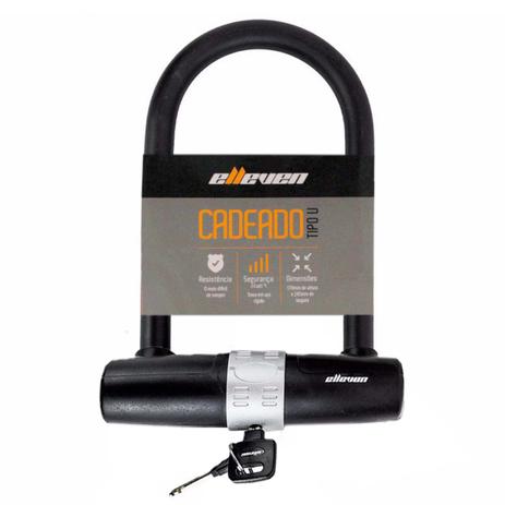 Cadeado trava u elleven c33170x245mm preta Menor preço em Cadeado trava u elleven c33170x245mm preta