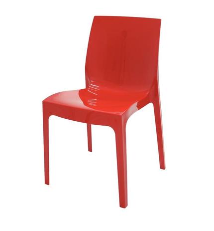 Menor preço em Cadeira Alice Polida Summa Vermelho - Tramontina