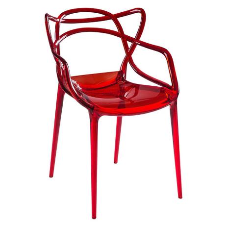 Cadeira Allegra Vermelho Translúcido - Rivatti é boa?