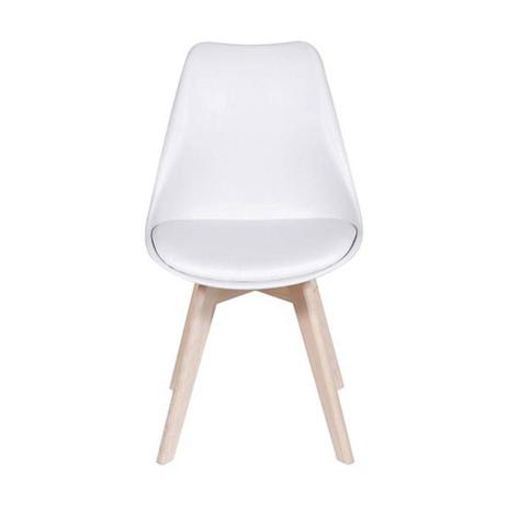 Cadeira Assento Estofado Base Madeira Sala De Jantar 49X42,5X83Cm Branco - Or Design Menor preço em Cadeira Assento Estofado Base Madeira Sala De Jantar 49X42,5X83Cm Branco - Or Design