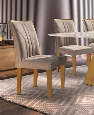 Cadeira Belle 100MDF (kit 2 Cadeiras) - Cel Móveis Menor preço em Cadeira Belle 100MDF (kit 2 Cadeiras) - Cel Móveis