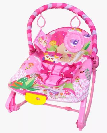 Cadeira cadeirinha descanso musical com balanço rosa rocker - Color baby Menor preço em Cadeira cadeirinha descanso musical com balanço rosa rocker - Color baby