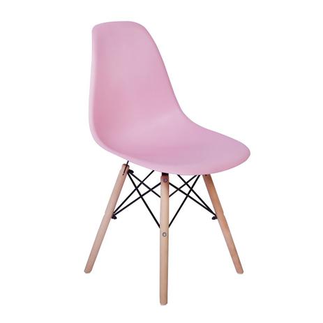 Cadeira Charles Eames Eiffel Dkr Wood - Design - Rosa - Magazine Decor Menor preço em Cadeira Charles Eames Eiffel Dkr Wood - Design - Rosa - Magazine Decor