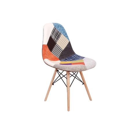 Cadeira Charles Eames Eiffel Sem Braços Patchwork - Magazine decor Menor preço em Cadeira Charles Eames Eiffel Sem Braços Patchwork - Magazine decor