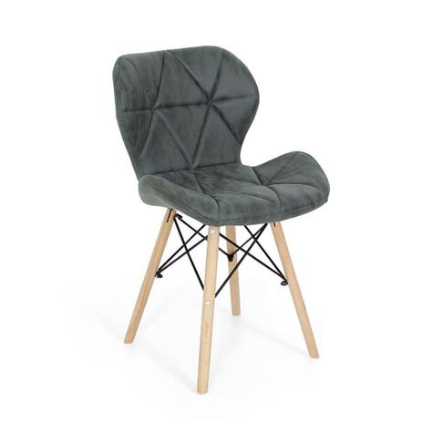Cadeira Charles Eames Eiffel Slim Special Estofada - Verde - Magazine Decor Menor preço em Cadeira Charles Eames Eiffel Slim Special Estofada - Verde - Magazine Decor