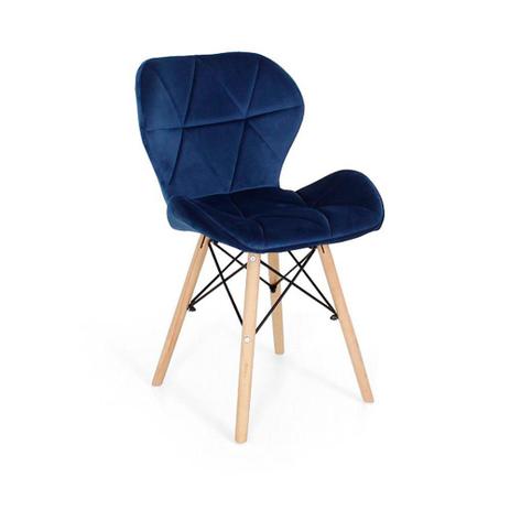 Cadeira Charles Eames Eiffel Slim Veludo Estofada - Azul Marinho - Império Brazil Business é ruim? Cadeira Charles Eames Eiffel Slim Veludo Estofada - Azul Marinho - Império Brazil Business é boa?