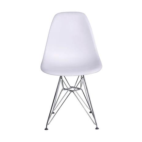 Cadeira Charles Eames Polipropileno Com Base Metal - Branco - Tommy Design Menor preço em Cadeira Charles Eames Polipropileno Com Base Metal - Branco - Tommy Design