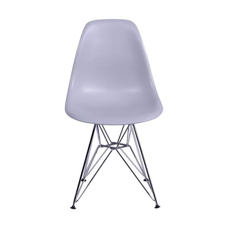 Menor preço em Cadeira Charles Eames Polipropileno Com Base Metal - Cinza - Tommy Design