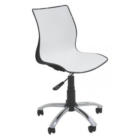 Cadeira com Rodízios MAJA Branco/Preto Tramontina 92073/910 Menor preço em Cadeira com Rodízios MAJA Branco/Preto Tramontina 92073/910