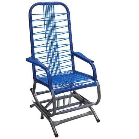 Cadeira de Balanço de Fio Azul Fortmix Menor preço em Cadeira de Balanço de Fio Azul Fortmix