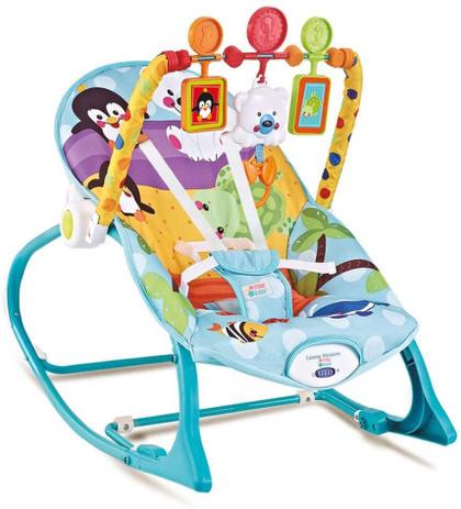 Cadeira De Descanso Bebe Azul Pinguim 18 Kg Star Baby Cadeirinha De Descanso Magazine Luiza
