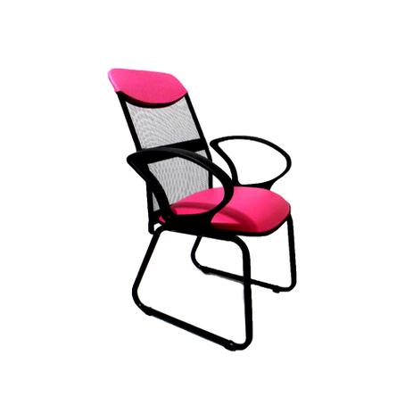 Cadeira de Escritório Interlocutor Costaneira Fixa Rosa - Furniture Menor preço em Cadeira de Escritório Interlocutor Costaneira Fixa Rosa - Furniture