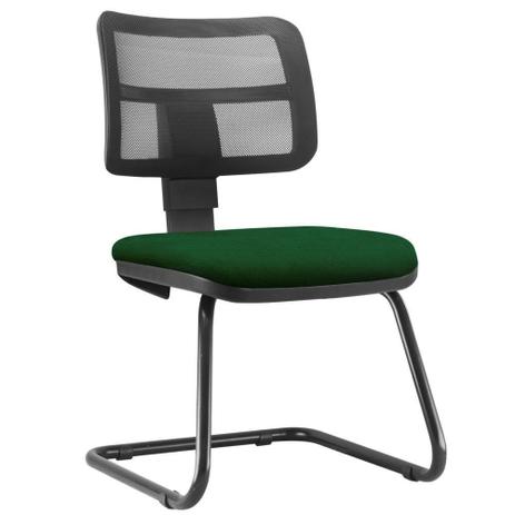 Cadeira de Escritório Recepção Fixa Zip Suede Verde Musgo - Lyam Decor Menor preço em Cadeira de Escritório Recepção Fixa Zip Suede Verde Musgo - Lyam Decor
