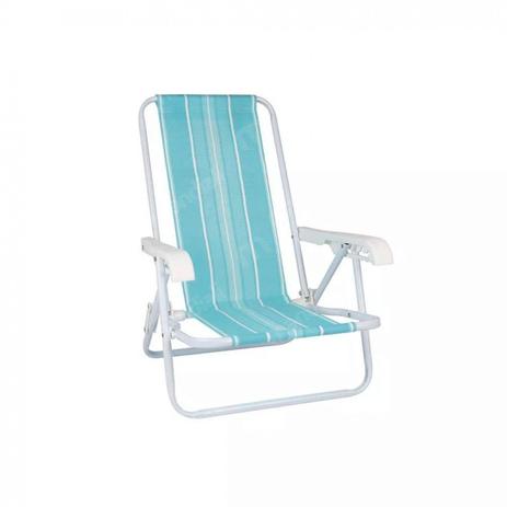 Cadeira de Praia Infantil Reclinavel com 4 Posicoes em Aco Suporta Ate 30 Kg Azul Turquesa Mor Menor preço em Cadeira de Praia Infantil Reclinavel com 4 Posicoes em Aco Suporta Ate 30 Kg Azul Turquesa Mor