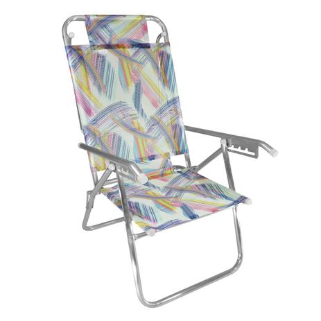 Cadeira De Praia Reclinável Zaka Infinita Up Alumínio Aquarela é boa?