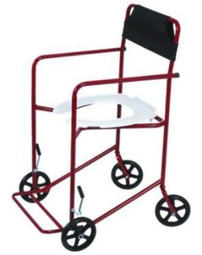 Cadeira de Rodas Higiênica Extra Cinza 40 cm - CARONE Menor preço em Cadeira de Rodas Higiênica Extra Cinza 40 cm - CARONE