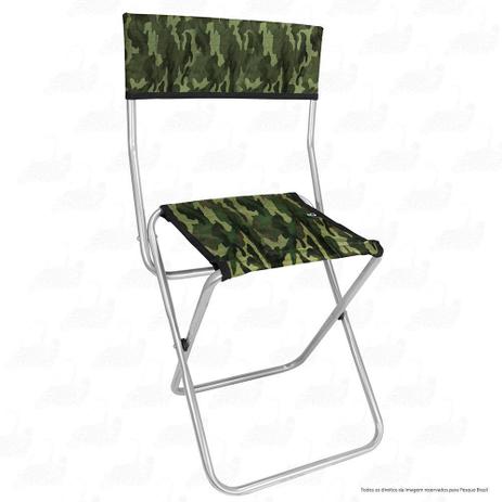 Cadeira Dobrável para Pesca e Camping Jogá Cor Camuflado em Aço Suporta até 105 kg Menor preço em Cadeira Dobrável para Pesca e Camping Jogá Cor Camuflado em Aço Suporta até 105 kg