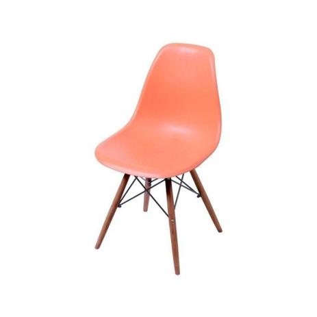 Cadeira Eames DKR Base Madeira Laranja - Or design Menor preço em Cadeira Eames DKR Base Madeira Laranja - Or design