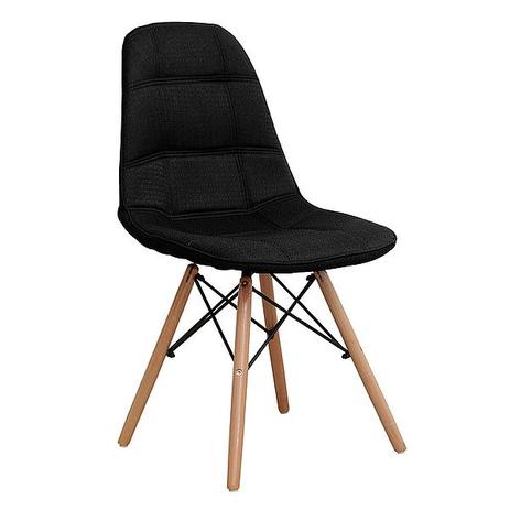 Cadeira Eames Dkr Eiffel BotonÌÎÌ_ÌÌö Linho Base Madeira Escura - Or Menor preço em Cadeira Eames Dkr Eiffel BotonÌÎÌ_ÌÌö Linho Base Madeira Escura - Or