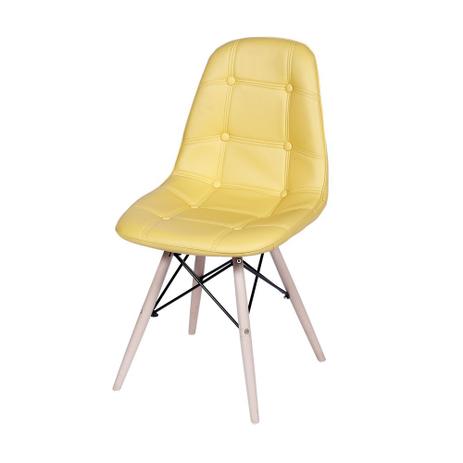 Cadeira Eames Eiffel Estofada Cozinha 44X39X83Cm Amarelo - Or design Menor preço em Cadeira Eames Eiffel Estofada Cozinha 44X39X83Cm Amarelo - Or design