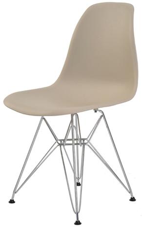 Cadeira Eames Eiffel PP Nude Base Cromada - 38581 - Sun House Menor preço em Cadeira Eames Eiffel PP Nude Base Cromada - 38581 - Sun House