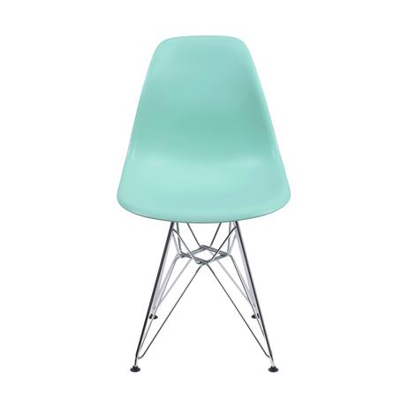 Cadeira Eames Polipropileno - Verde Tiffany - base em metal Menor preço em Cadeira Eames Polipropileno - Verde Tiffany - base em metal