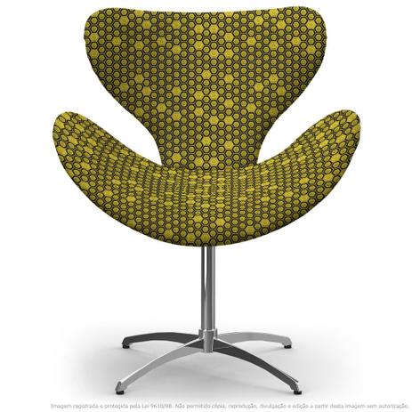 Cadeira Egg Colmeia Amarelo e Preto Poltrona Decorativa com Base Giratória - Lubrano decor Menor preço em Cadeira Egg Colmeia Amarelo e Preto Poltrona Decorativa com Base Giratória - Lubrano decor