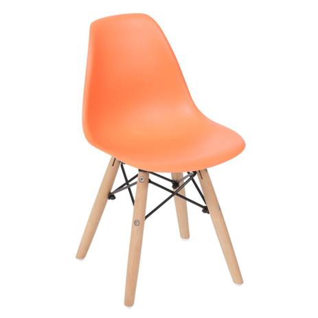 Cadeira Eiffel Infantil Laranja Base Madeira - Or 1102b - Or design Menor preço em Cadeira Eiffel Infantil Laranja Base Madeira - Or 1102b - Or design