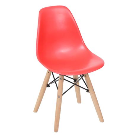 Cadeira Eiffel Infantil Vermelha Base Madeira - Or 1102b - Or design Menor preço em Cadeira Eiffel Infantil Vermelha Base Madeira - Or 1102b - Or design