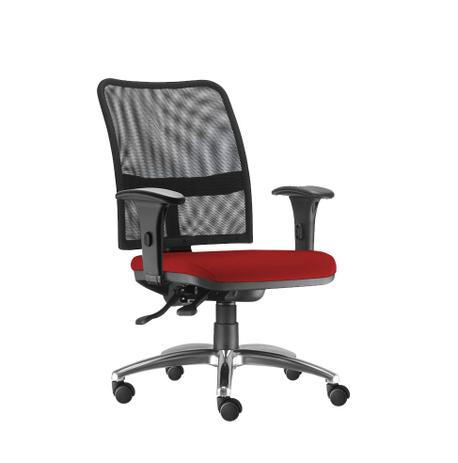 Cadeira Ergonômica Em Tela Executiva Back System Nr-17 Vermelha Com Braços Reguláveis Cromada-Soul - Flex mesas e cadeiras Menor preço em Cadeira Ergonômica Em Tela Executiva Back System Nr-17 Vermelha Com Braços Reguláveis Cromada-Soul - Flex mesas e cadeiras