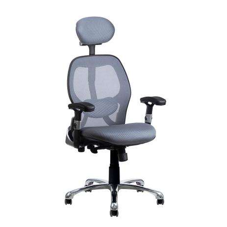 Cadeira Escritorio New Ergon Presidente Ergonomica Cinza - Show de cadeiras Menor preço em Cadeira Escritorio New Ergon Presidente Ergonomica Cinza - Show de cadeiras