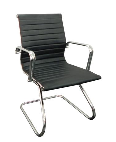 Cadeira Escritório Retro Fixa Preto Poliuterano - Or design Menor preço em Cadeira Escritório Retro Fixa Preto Poliuterano - Or design