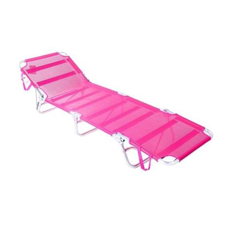 Cadeira Espreguiçadeira Bel Lazer Dobrável Aluminio Rosa é boa?