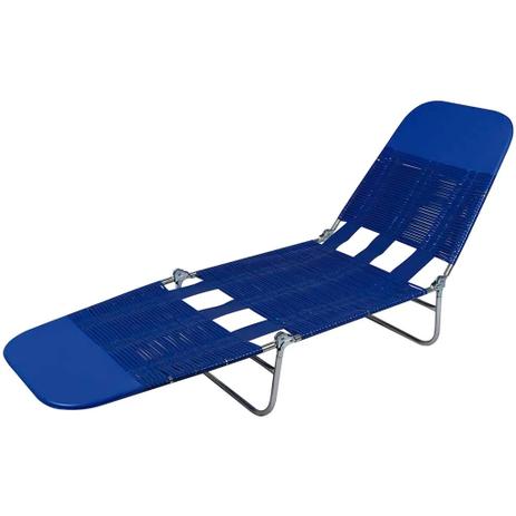 Cadeira Espreguiçadeira Pvc Azul - Mor Menor preço em Cadeira Espreguiçadeira Pvc Azul - Mor