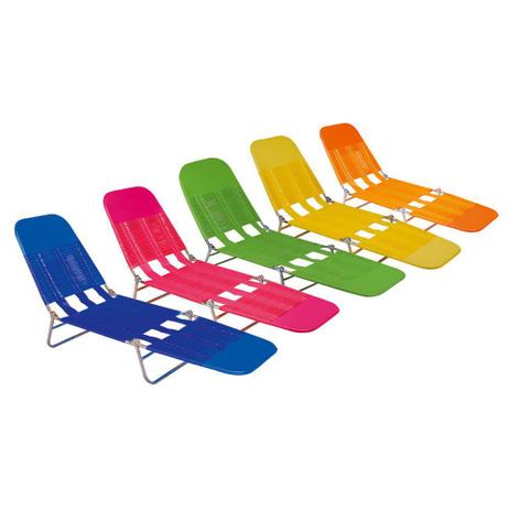 Cadeira Espreguiçadeira Pvc Praia Piscina Dobrável Mor Menor preço em Cadeira Espreguiçadeira Pvc Praia Piscina Dobrável Mor