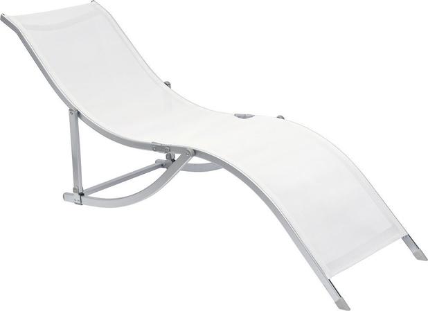 Cadeira Espreguiçadeira ”S” Alumínio Branca Bel - Espreguiçadeira -  Magazine Luiza