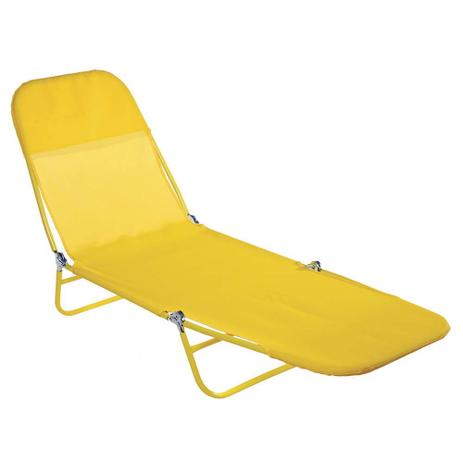 Cadeira Espreguiçadeira Textiline Fashion Amarela - Mor Menor preço em Cadeira Espreguiçadeira Textiline Fashion Amarela - Mor
